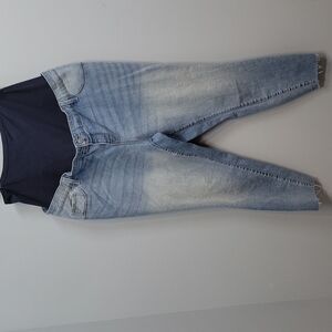 Old Navy Maternity Jeans. Size 20.  Raw Hem. Full Panel.